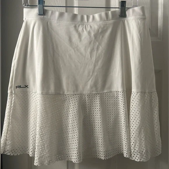 Ralph Lauren RLX Eyelet Panel Interlock Skirt - Picture 2 of 6